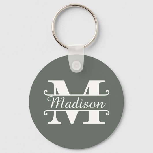 Naam monogram sleutelhanger (Voorkant)