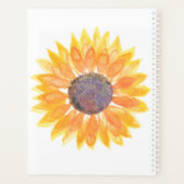Naam Monogram Waterverf Zonnebloem Planner (Achterkant)