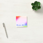 Naam + Multicolored regenboogachtige patroonnotiti Post-it® Notes (Kantoor)
