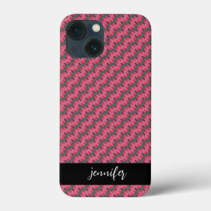 naam Naadloos bloempatroon iPhone 13 Mini Hoesje