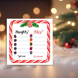 Naam Namen Poster. Ondeugend of Nice Foto Afdruk