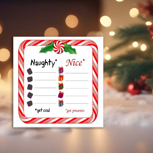 Naam Namen Poster. Ondeugend of Nice Foto Afdruk