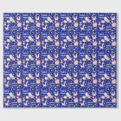 Naam, Narwhal Mermaid Unicorn Dragon Small Print Cadeaupapier (Vlak)