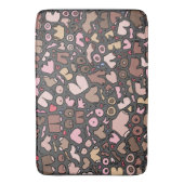 Naam neutraal borstpatroon badmat (Voorkant Verticaal)