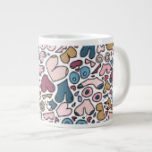 Naam neutraal borstpatroon extra grote beker (Voorkant rechts)