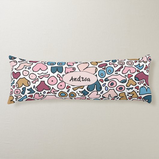 Naam neutraal borstpatroon lichaamskussen (Voorkant)