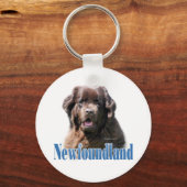 Naam Newfoundland (bruin) Sleutelhanger (Voorkant)