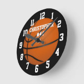 Naam nummer Basketball Ronde Klok (Hoek)