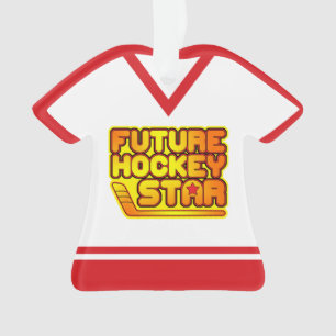 Naam & nummer Jersey Future Hockey Star Ornament