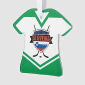 Naam & nummer Jersey Slovenië Logo Ornament (voorkant)
