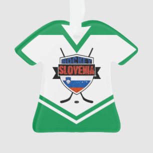 Naam & nummer Jersey Slovenië Logo Ornament