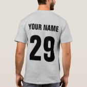 Naam & Nummer Print Sloveens IJshockey T-shirt (Achterkant)