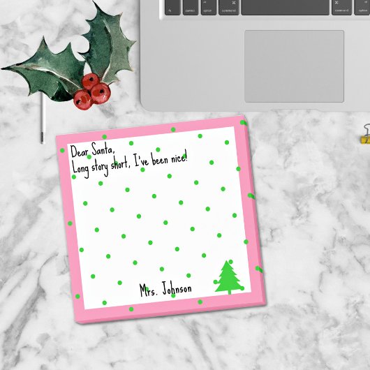 Naam of bedrijf Grappig Beste Kerstman Quote Post-it® Notes