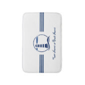Naam of Boot Nautical Classic Vuurtoren Marine Badmat (Voorkant Verticaal)
