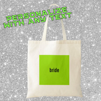 NAAM of FUNCTIE Green Girl Summer Bruidsmeisje Voo Tote Bag