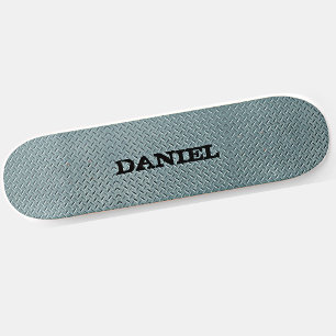 Naam of Initiaal Grijze stalen Bord S toevoegen Skateboard