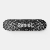 Naam of Initialen toevoegen - Oude Skateboard voor (Horizontaal)