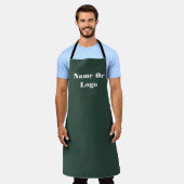 Naam of Logo DK Green personaliseren Schort (Gedragen)