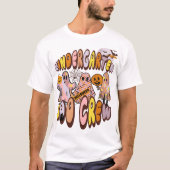 Naam op Back Retro Ghost Kleuterschool Boo Crew T-shirt (Voorkant)