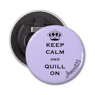 Naam op Custom Craft, 2.25-inch magneet Button Flesopener