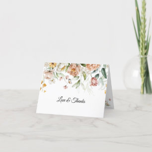 Naam op Elegant Fine Art Bloemendruppel Bedankkaart