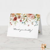 Naam op Elegant Fine Art Bloemendruppel Bedankkaart