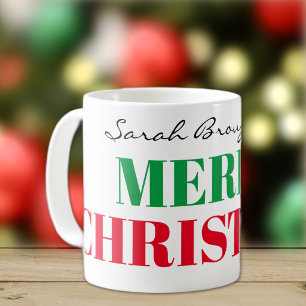 Naam op Kerstmis 11oz Klassiek Koffiemok