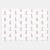 Naam op Top Sheet, 3 Wrapping Papers Moderne bomen Inpakpapier Vel (Voorkant 3)