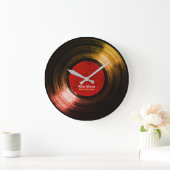 naam op vinylrecord grote klok (Huis)
