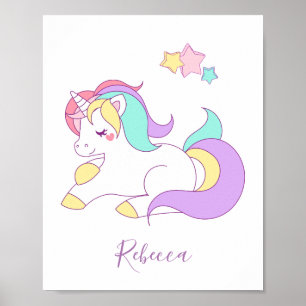 Naam op wanddecoratie poster