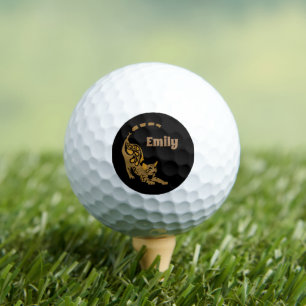 Naam Oranje Paisley Bengal Kitten Yoga Stretching Golfballen