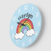 Naam over de regenboog grote klok (Hoek)