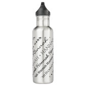 Naam over het Herhalen van Verschillende Doopvonte Waterfles (Rechts)