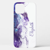 Naam Paarse Blauwe Galaxy Case-Mate iPhone Case (Achterkant)