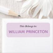 Naam Paarse Etiketten (Insitu)