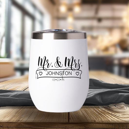 Naam Pas getrouwd Banner Mr & Mrs ID668