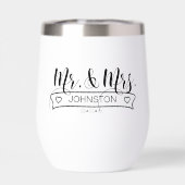 Naam Pas getrouwd Banner Mr & Mrs ID668 (Achterkant)