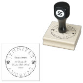 Naam Pas getrouwd en huisadres Rubberstempel Rubberstempel (Gestempeld)