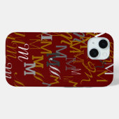 naam patrooninitiaal Case-Mate iPhone case (Achterkant (horizontaal))