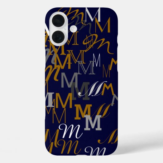 naam patrooninitiaal Case-Mate iPhone case (Achterkant)