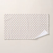 Naam Pattern Modern Light Brown Bath Towel Set Bad Handdoek (Handdoek)
