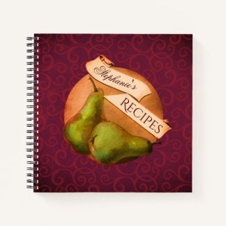 naam peren Retro Recipe Notitieboek