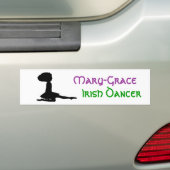 Naam - PERSONALIZED - Irish Dance Bumpersticker (Op auto)