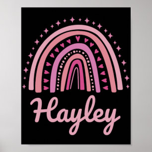 Naam Persoonlijke Grappige Vrouwen Roze Regenboog Poster