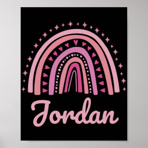 Naam Persoonlijke Grappige Vrouwen Roze Regenboog Poster