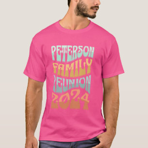 Naam Peterson Reunion 2024 Peterson Achternaam Pet T-shirt