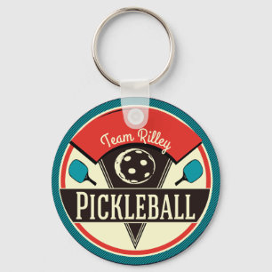 Naam Pickleball Team Player Sleutelhanger