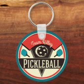 Naam Pickleball Team Player Sleutelhanger (Achterkant)