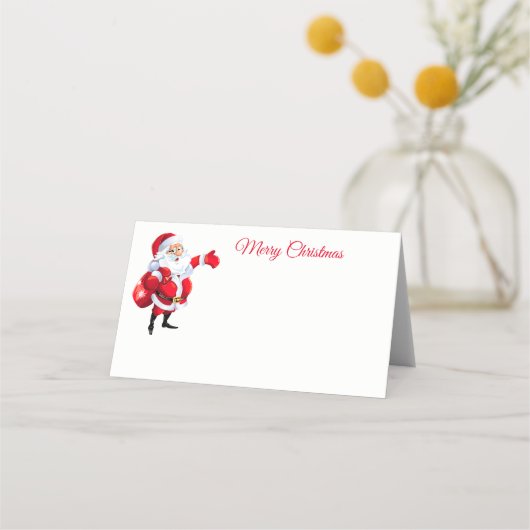 Naam Plaats Card-Santa (Voorkant)