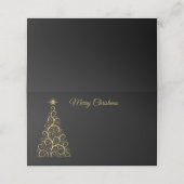 Naam Plaats Kaart-Kerstboom (Buitenkant ongevouwen)